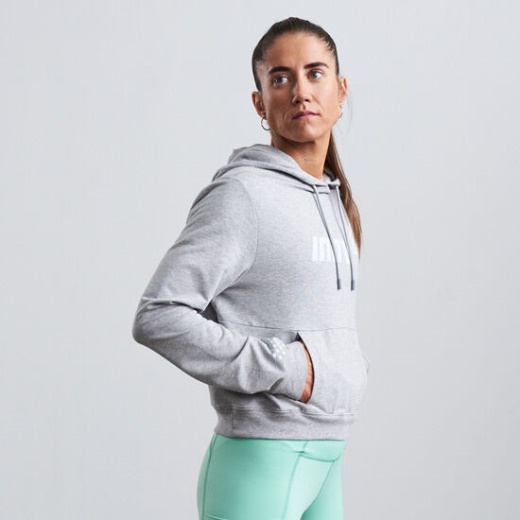 Inov-8 Vaaleanharmaa F-lite Naisten Lyhennetty Huppari