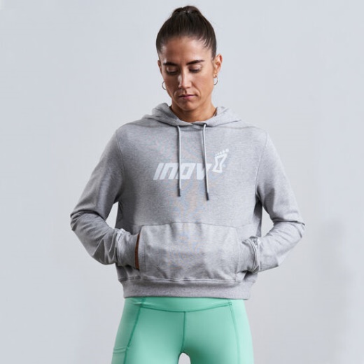 Inov-8 Vaaleanharmaa F-lite Naisten Lyhennetty Huppari