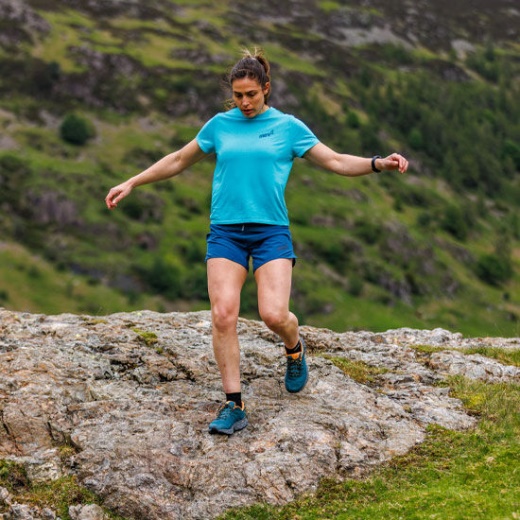 Inov-8 Sinivihreä Graafinen T-paita Ss 