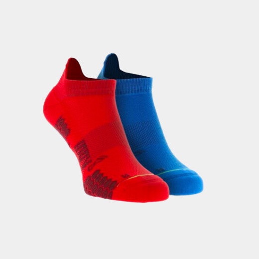 Inov-8 Trailfly Sukka Matala Miesten (twin Pack) Sini-punainen