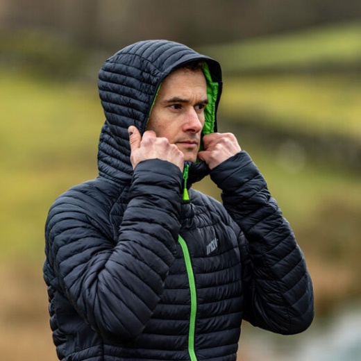 Miesten Termoshell Pro Eristetty Takki 2.0 Inov-8 Musta-vihreä