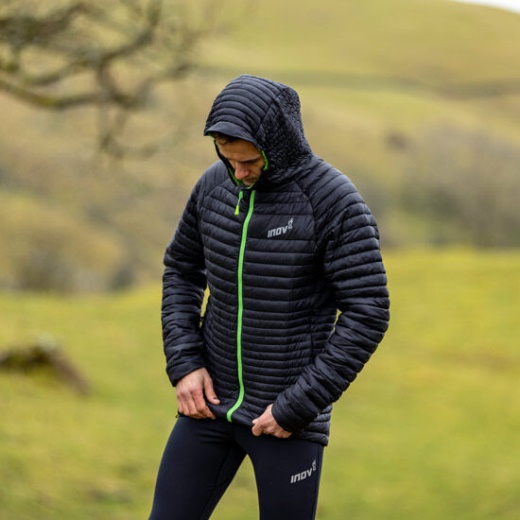 Miesten Termoshell Pro Eristetty Takki 2.0 Inov-8 Musta-vihreä