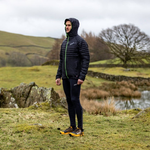 Miesten Termoshell Pro Eristetty Takki 2.0 Inov-8 Musta-vihreä